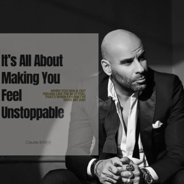 Step in for a services. Walk out with confidence.  More than a salon, it’s an experience. Meet me and my absolute talented team of amazing master hairstylists  #claudebaruk #lasvegas #celebrityhairstylist